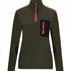 il Lago Sie Fleecetroyer Caya Damen (Oliv)