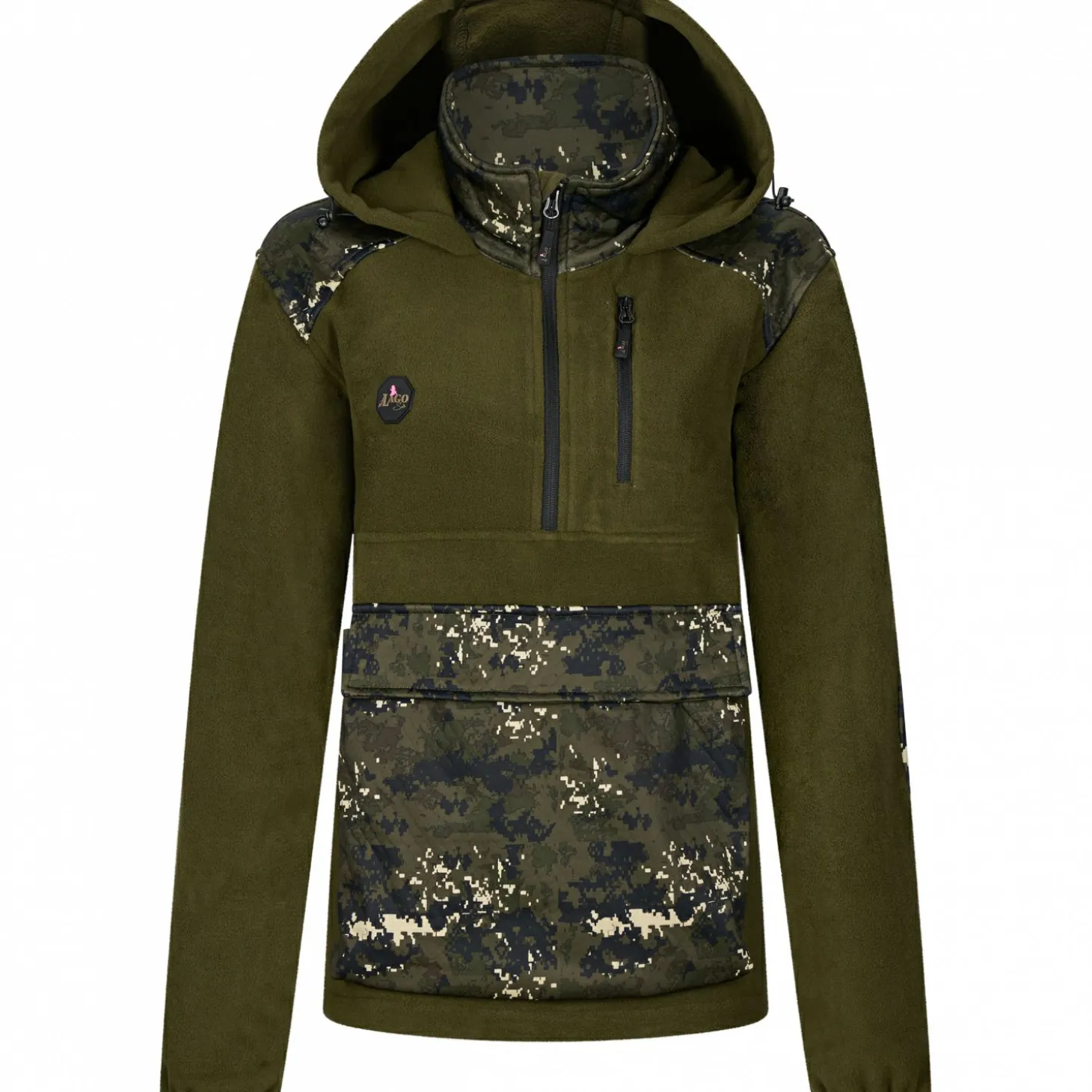 il Lago Sie Hybrid Hoodie Shawk Damen (phantomX/Oliv)