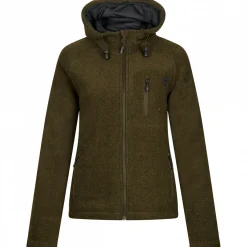 il Lago Sie Membran Lodenfleece-Jacke Geo Pro Damen (Oliv)