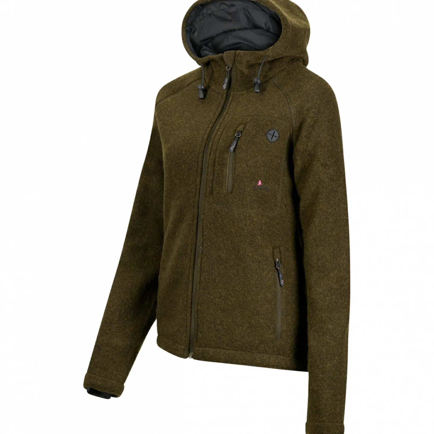 il Lago Sie Membran Lodenfleece-Jacke Geo Pro Damen (Oliv)