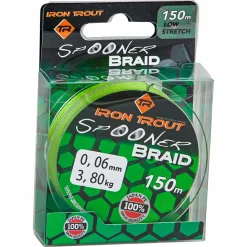 Iron Trout Angelschnur Spooner Braid (camo grün, 150 m)