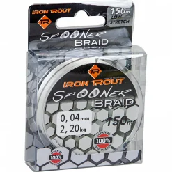 Iron Trout Angelschnur Spooner Braid (weiß, 150 m)