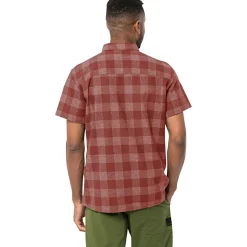 Jack Wolfskin Highlands Shirt M Herren (Barn Red)