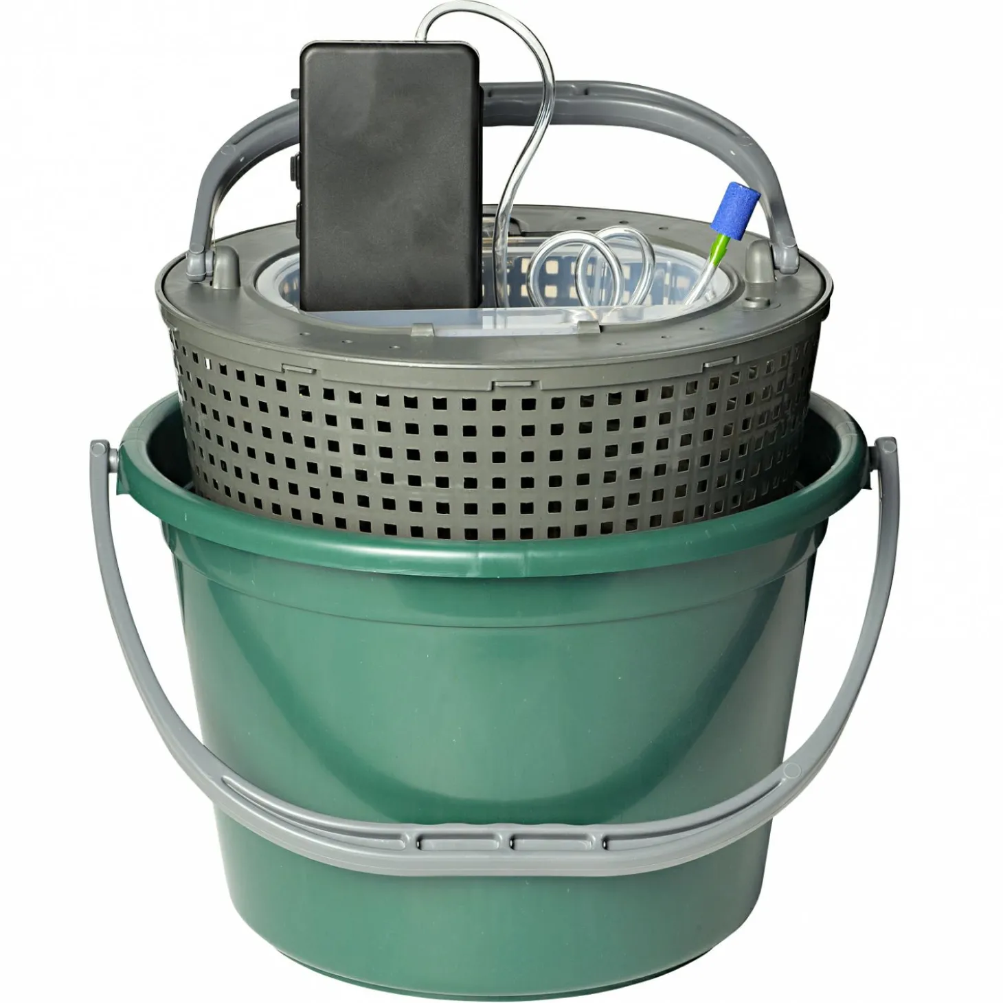 Köderfischeimer (mit Belüftungs-Pumpe)