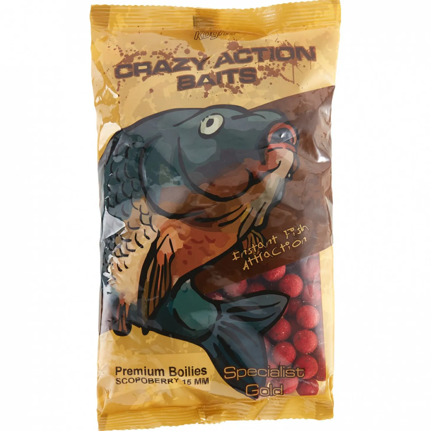 Kogha Boilies Crazy Action Baits Specialist Gold (Scopoberry)