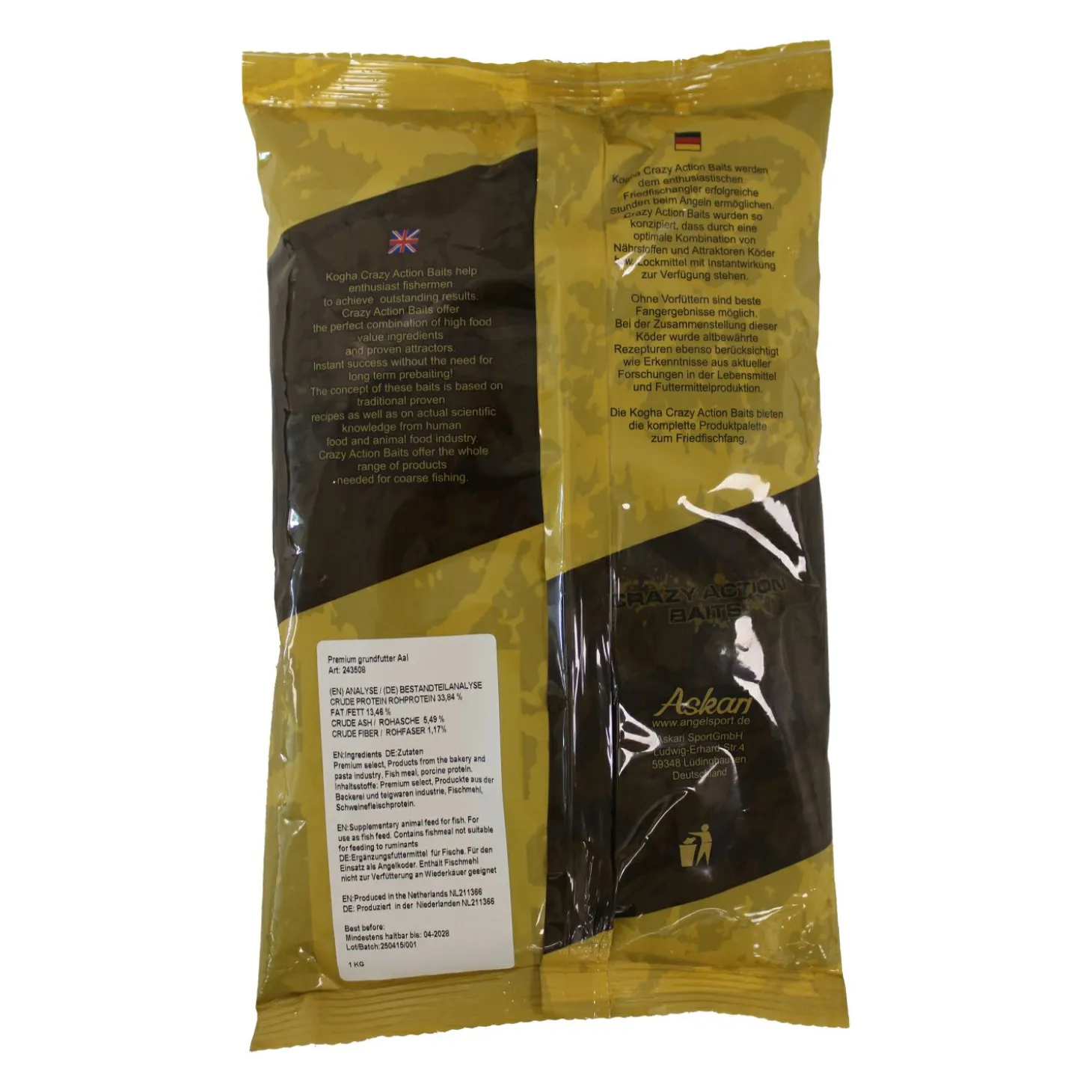 Kogha Crazy Action Baits Grundfutter Aal