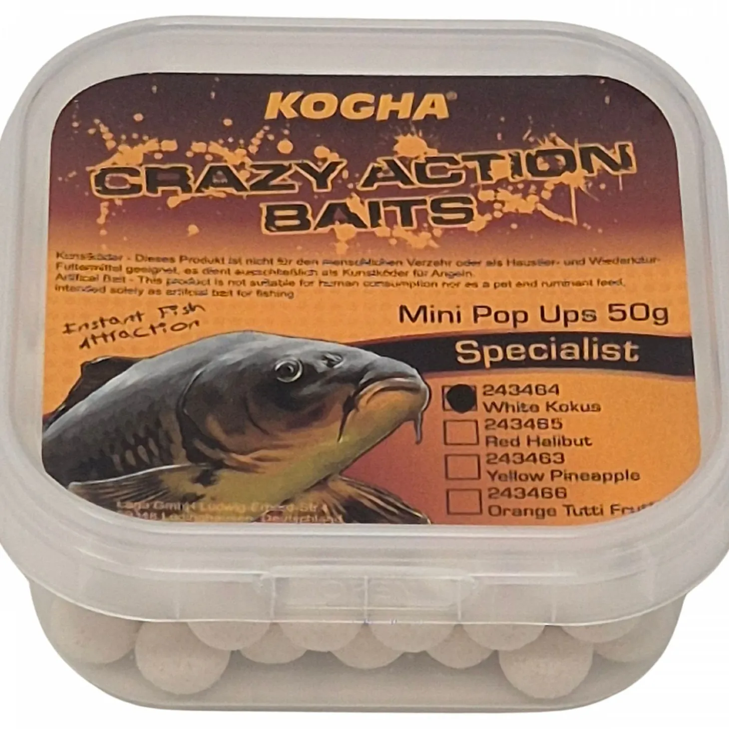 Kogha Crazy Action Baits Mini Pop Ups (Kokos)