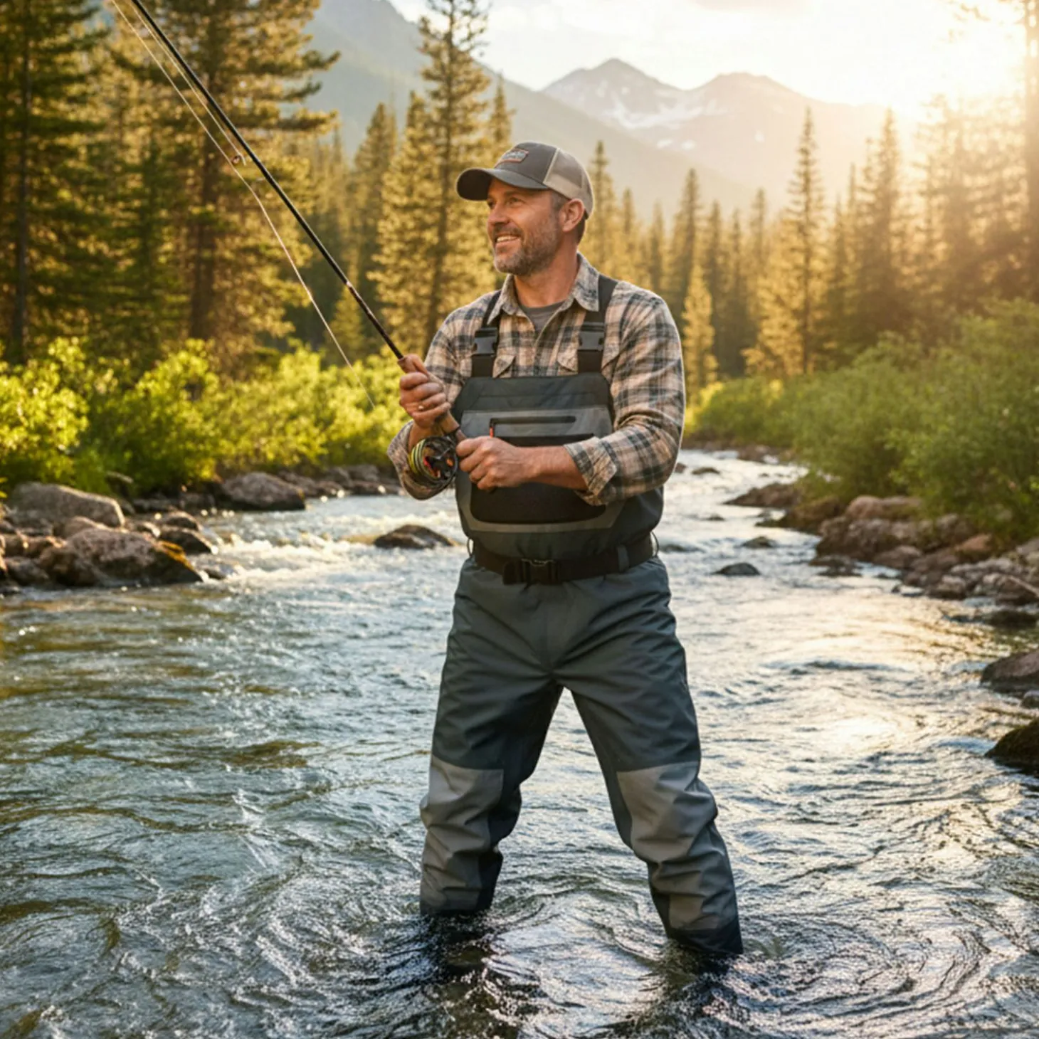Kogha Wathose Herren, atmungsaktiv (Petrol)