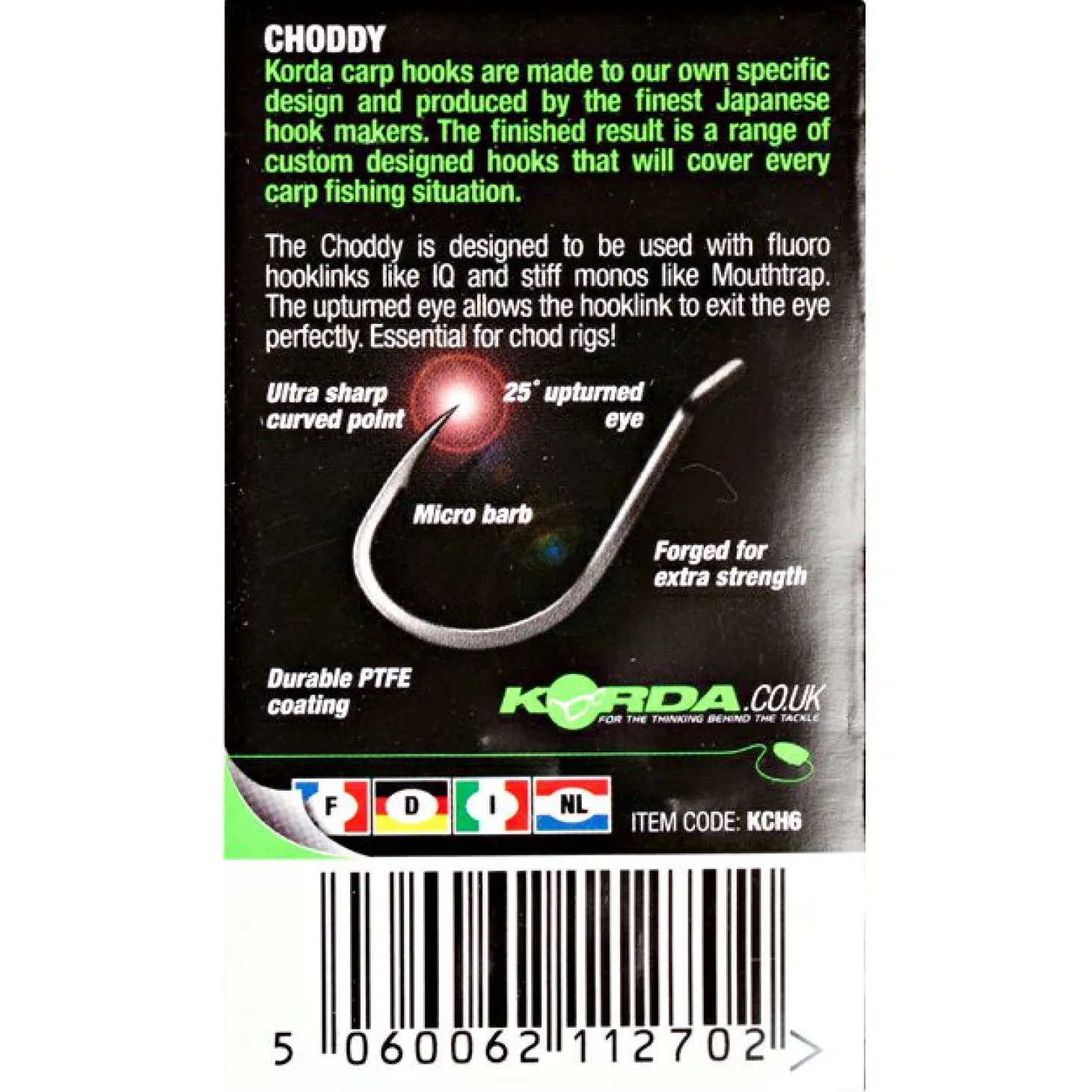 Korda Angelhaken Choddy