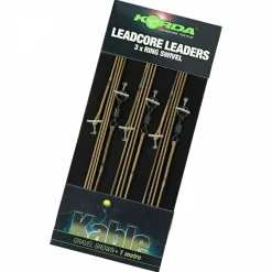Korda Ring Swivel Leadcore Leader (kiesbraun)