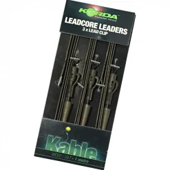 Korda Ring Swivel Leadcore Leader (weed/silt/grün)