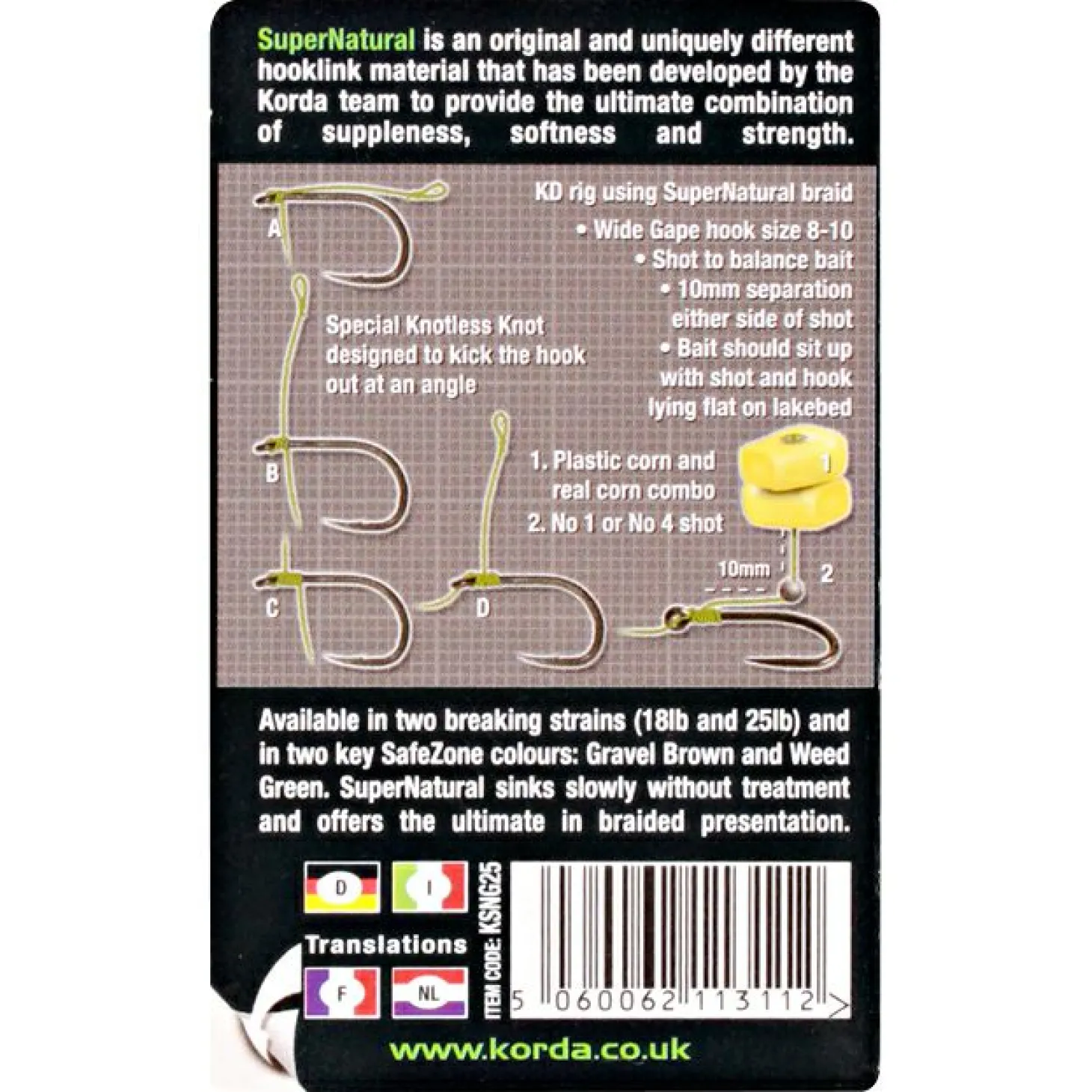 Korda Vorfachmaterial Super Natural Vorfachmaterial (braun)