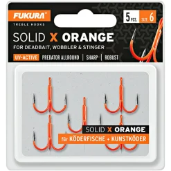 Lieblingsköder Fukura Solid X Drillinge (orange)