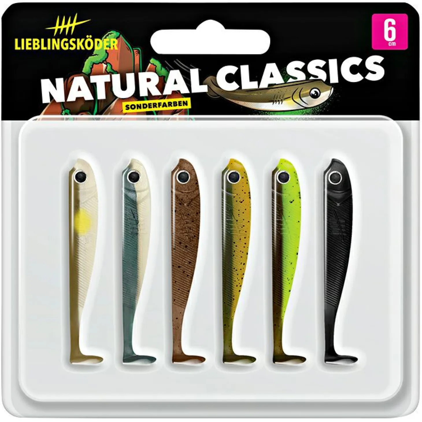 Lieblingsköder Gummifisch Barschköder (6 cm)