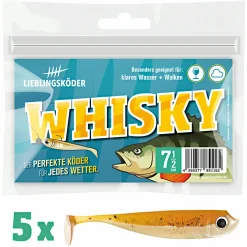 Lieblingsköder Gummifisch Barschköder (7,5 cm, Whisky)