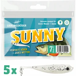 Lieblingsköder Gummifisch Barschköder (7,5 cm, Sunny)