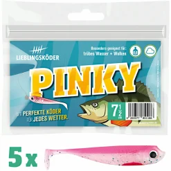 Lieblingsköder Gummifisch Barschköder (7,5 cm, Pinky)