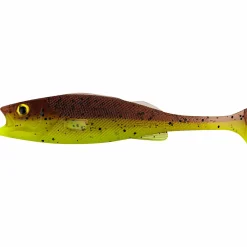 LMAB KØFI Perch Shad (Green Pumpkin Chartreuse)