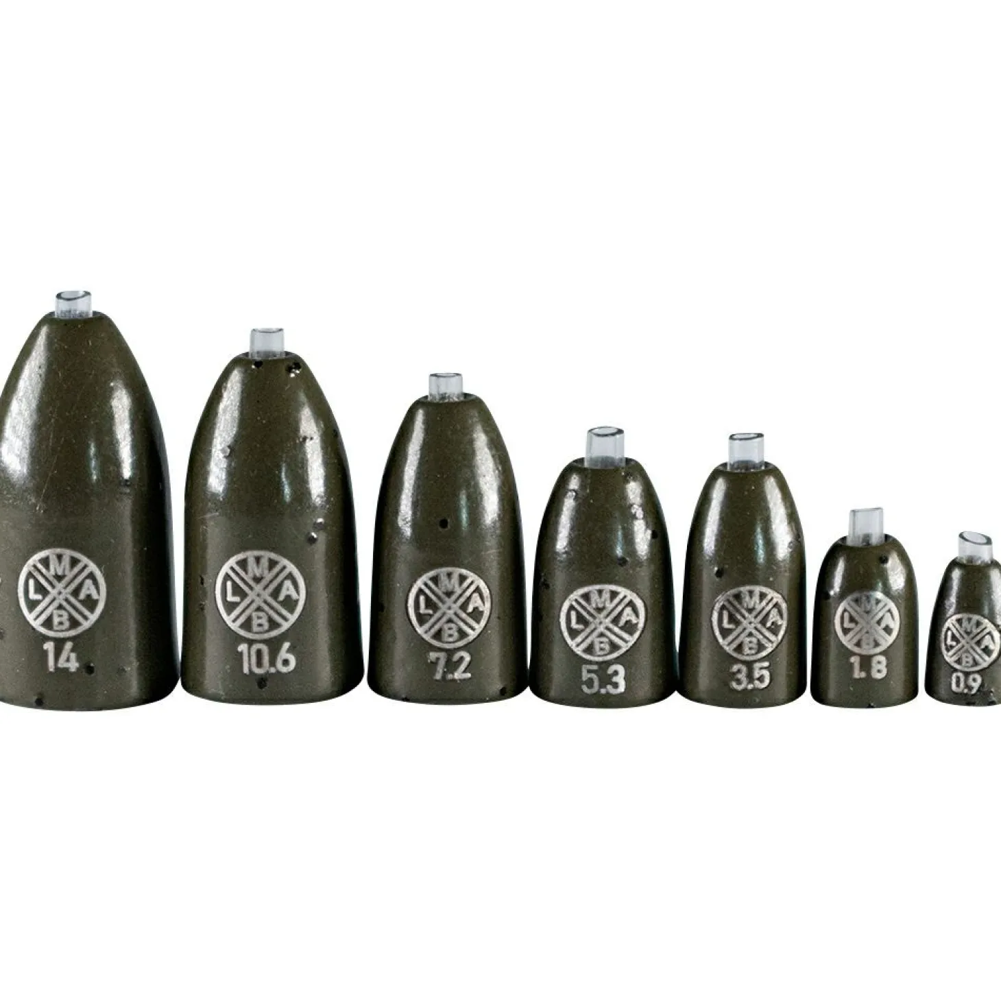 LMAB Tungsten Bullet Weight (Green Pumpkin)