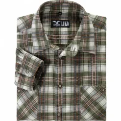 Luko Oberhemd Seersucker (groß kariert)