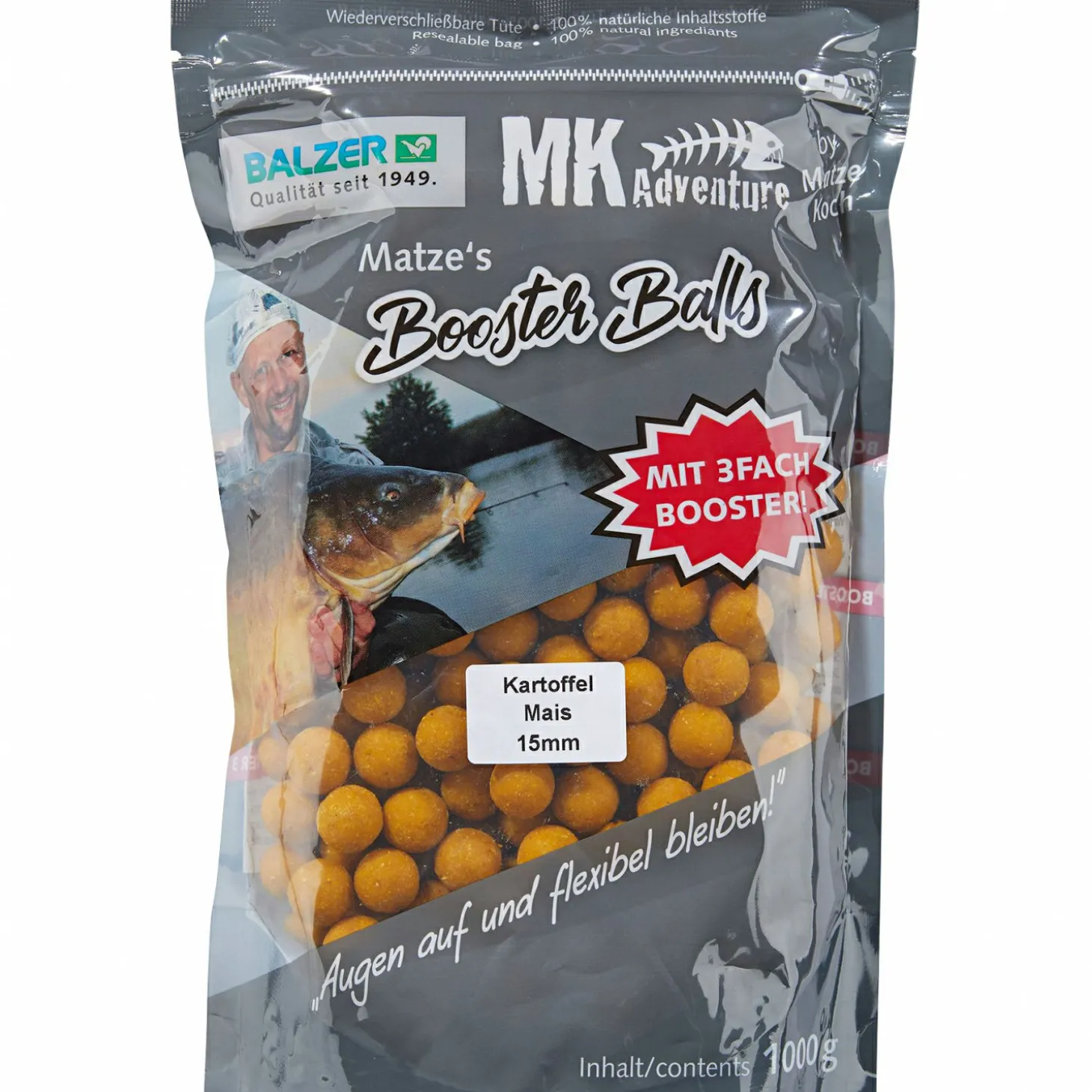 Matze Koch Boilies MK Adventure Booster Balls (Kartoffel/Mais)