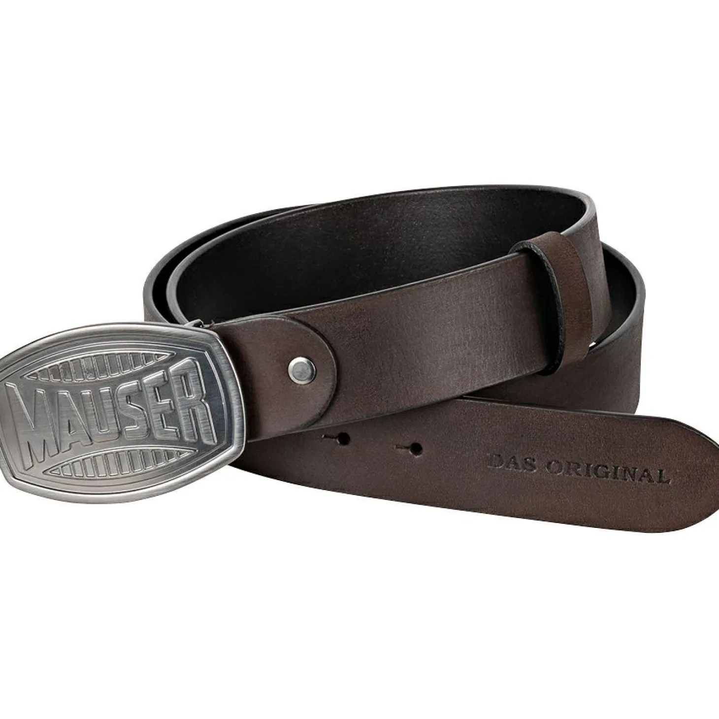 Mauser Leder Gürtel Herren (Dunkelbraun)