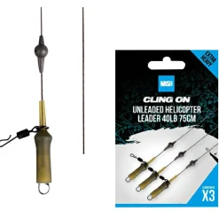 Nash Ready Tied Unleaded Helicopter Leader 75cm