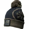 Nash Zero Tolerance Patch Bobble Hat Unisex (Schwarz/Oliv)