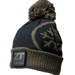 Nash Zero Tolerance Patch Bobble Hat Unisex (Schwarz/Oliv)