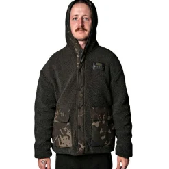Nash Zero Tolerance Sherpa Fleece Hoody Herren (Braun/Camouflage)