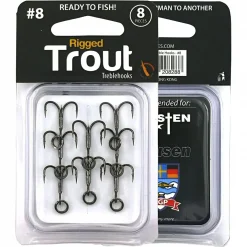 OGP Angelhaken Rigged Trout Treble Hooks