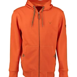 OS Trachten Zawul Sweatshirtjacke 1/1 Arm Herren (Orange)