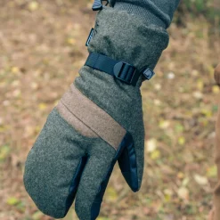 Ostermayer Jagd 3-Finger Handschuhe Unisex (Oliv)