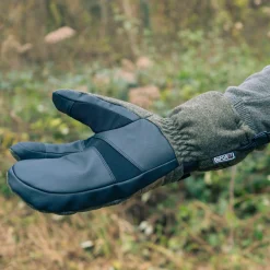 Ostermayer Jagd 3-Finger Handschuhe Unisex (Oliv)