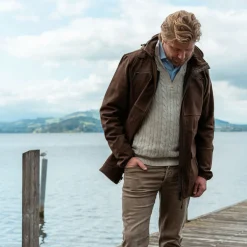 Ostermayer Jagd Lodenjacke HUBI Herren (Braun)