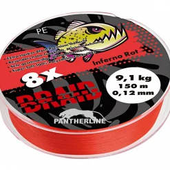 Paladin Pantherline Braid 8fach geflochten (inferno rot)