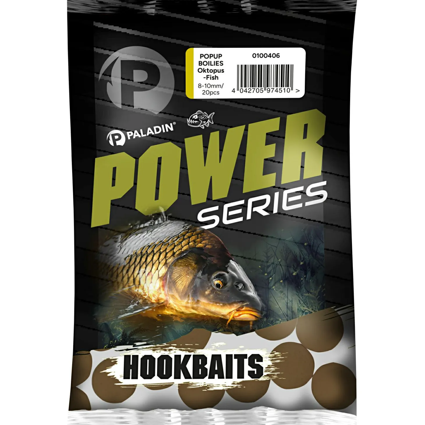 Paladin Power Series Pop Up Boilies (Oktopus-Fisch)