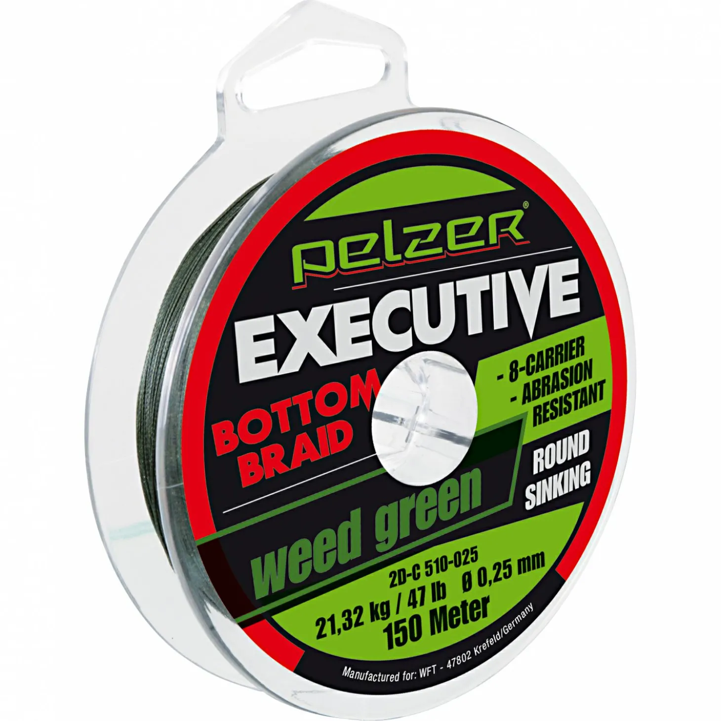 Pelzer Angelschnur Executive Bottom Braid (dunkelgrün, 150 m)