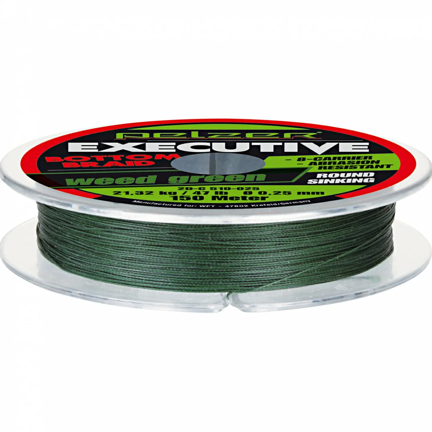 Pelzer Angelschnur Executive Bottom Braid (dunkelgrün, 150 m)