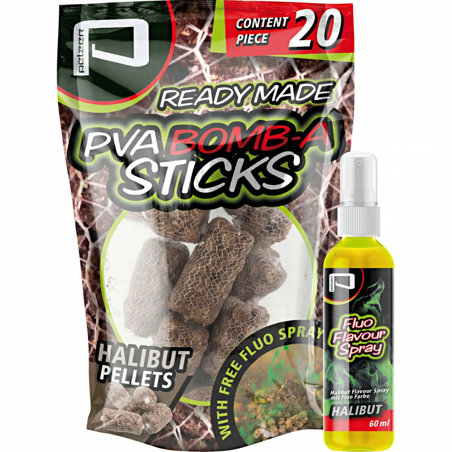 Pelzer Friedfischfutter PVA Bomb-A Sticks (Halibut)