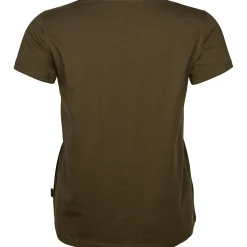Pinewood 3er-Set: T-Shirts Damen (Green/H.Brown/Khaki)