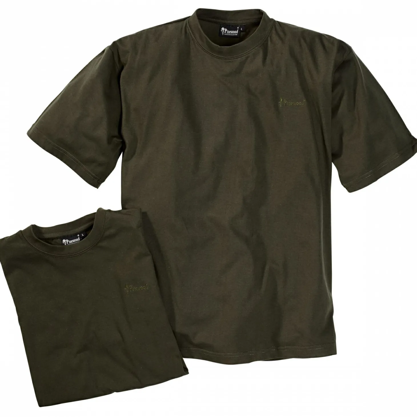 Pinewood 2er-Set: T-Shirts Herren (Green)