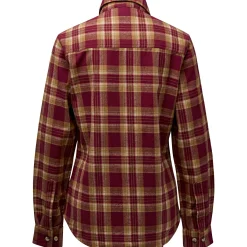Pinewood Felicia Shirt Damen (Burgundy/Olive Green)