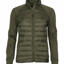 Pinewood Finnveden Hybrid Power Fleece Jacke Damen (Olive)