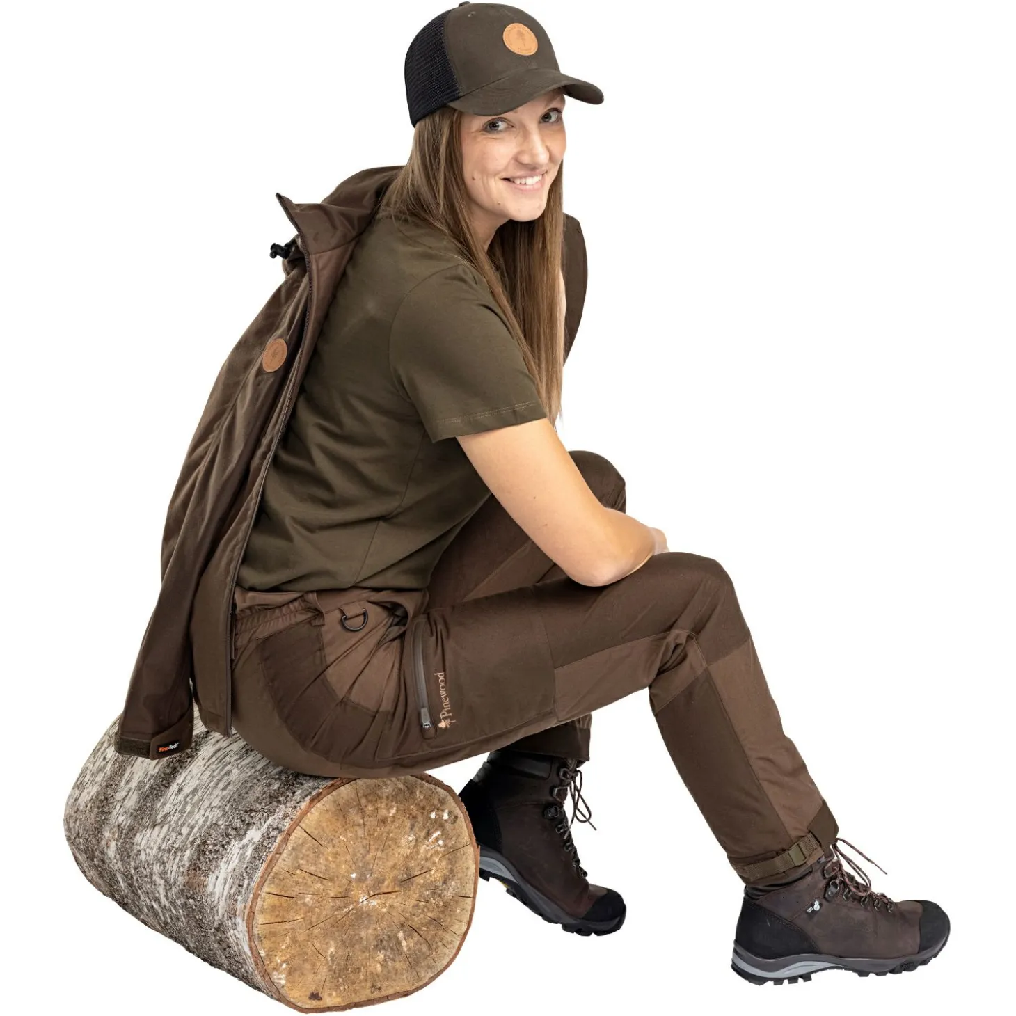 Pinewood Furudal Active Trouser Damen (H.Brown/Suede Brown)