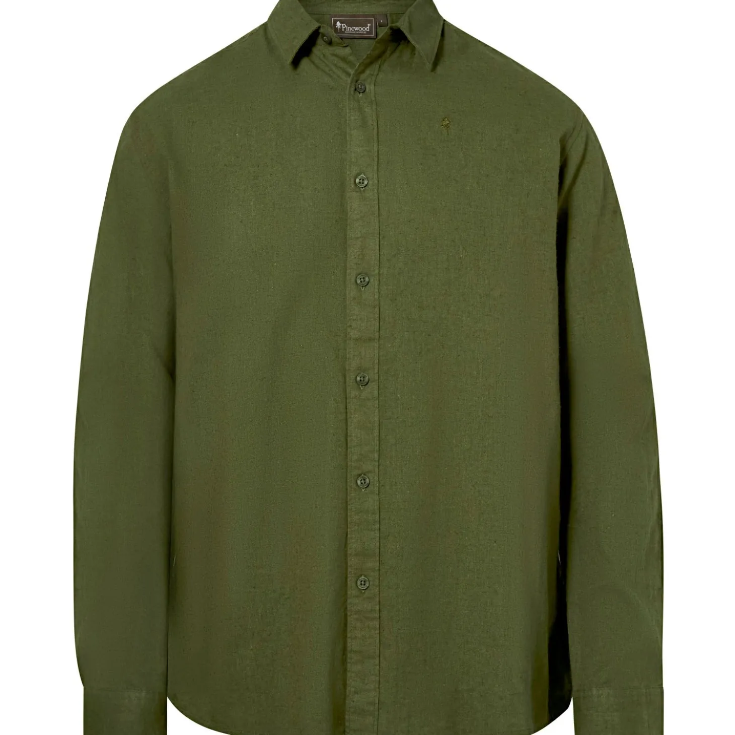 Pinewood Värnamo InsectSafe Hemp Mix L/S Shirt Herren (Pine Green)