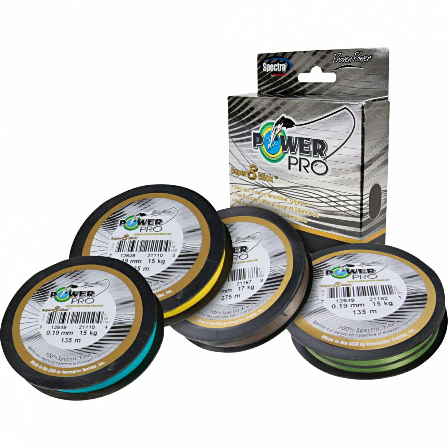 Power Pro Angelschnur Super 8 Slick (braun, 135 m)