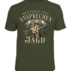 Rahmenlos "Diese Person nicht ansprechen" T-Shirt Unisex (Grün)