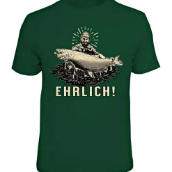Rahmenlos "Guter Fang - Ehrlich" T-Shirt Unisex (Grün)