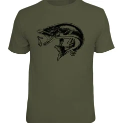 Rahmenlos "Hecht" T-Shirt Herren (Oliv)